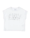 Gaelle Paris Babies' Gaëlle Paris Toddler Girl T-shirt White Size 4 Cotton, Elastane