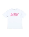 Gaelle Paris Babies' Gaëlle Paris Toddler Girl T-shirt White Size 4 Cotton, Elastane