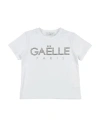 Gaelle Paris Babies' Gaëlle Paris Toddler Girl T-shirt White Size 6 Cotton, Elastane