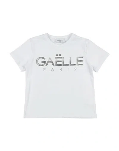 Gaelle Paris Babies' Gaëlle Paris Toddler Girl T-shirt White Size 6 Cotton, Elastane