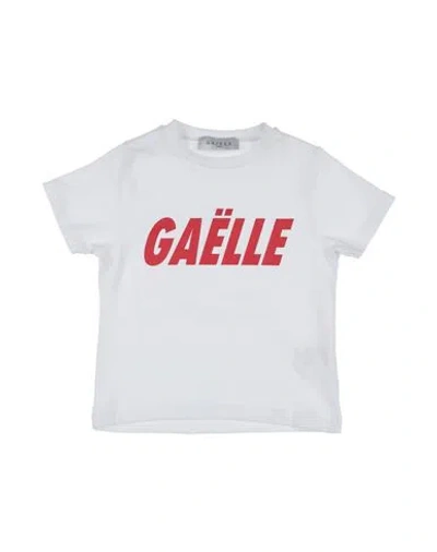 Gaelle Paris Babies' Gaëlle Paris Toddler Girl T-shirt White Size 6 Cotton, Elastane
