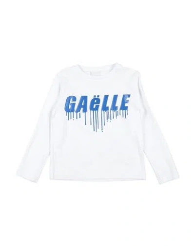 Gaelle Paris Babies' Gaëlle Paris Toddler Girl T-shirt White Size 6 Cotton, Elastane