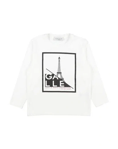 Gaelle Paris Babies' Gaëlle Paris Toddler Girl T-shirt White Size 6 Cotton, Elastane