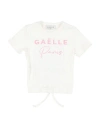 Gaelle Paris Gaëlle Paris Toddler Girl T-shirt White Size 6 Viscose, Polyester, Elastane In White