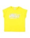 Gaelle Paris Babies' Gaëlle Paris Toddler Girl T-shirt Yellow Size 4 Cotton, Elastane