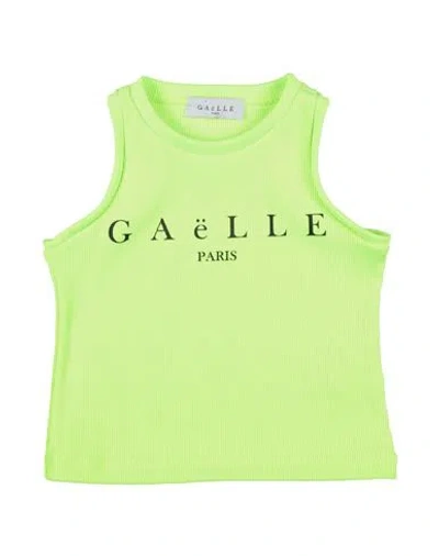 Gaelle Paris Babies' Gaëlle Paris Toddler Girl T-shirt Yellow Size 6 Cotton, Elastane