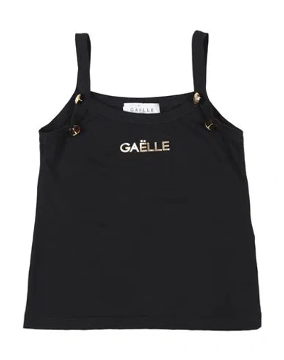 Gaelle Paris Babies' Gaëlle Paris Toddler Girl Top Black Size 6 Cotton, Elastane