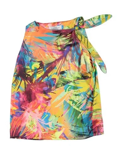 Gaelle Paris Babies' Gaëlle Paris Toddler Girl Top Orange Size 6 Polyester In Multi