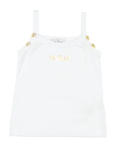 Gaelle Paris Babies' Gaëlle Paris Toddler Girl Top White Size 6 Cotton, Elastane