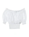 Gaelle Paris Gaëlle Paris Toddler Girl Top White Size 6 Cotton, Nylon, Elastane In White