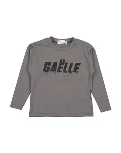 Gaelle Paris Babies' Gaëlle Paris Toddler Girl T-shirt Taupe Size 6 Cotton, Elastane In Gray