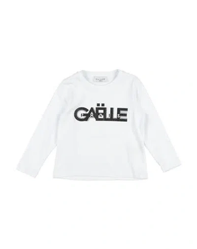 Gaelle Paris Babies' Gaëlle Paris Toddler Girl T-shirt White Size 6 Cotton, Elastane