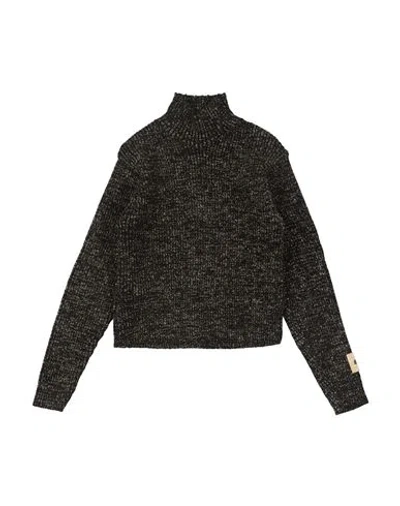 Gaelle Paris Babies' Gaëlle Paris Toddler Girl Turtleneck Black Size 6 Acrylic, Wool, Alpaca Wool, Viscose