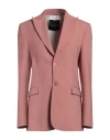 Gaelle Paris Gaëlle Paris Woman Blazer Antique Rose Size 14 Polyester, Viscose, Elastane In Pink