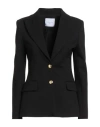 Gaelle Paris Gaëlle Paris Woman Blazer Black Size 10 Viscose, Polyamide, Elastane