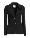Gaelle Paris Gaëlle Paris Woman Blazer Black Size 2 Polyester, Elastane In Black