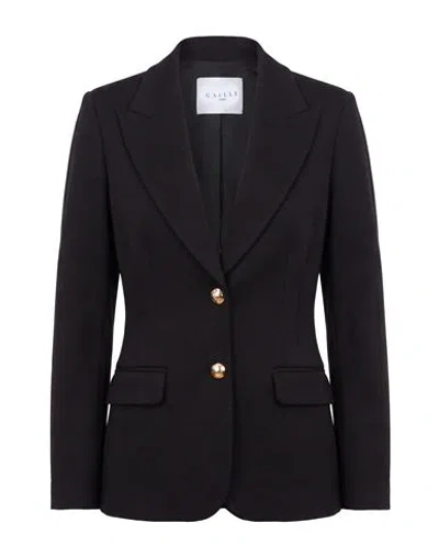 Gaelle Paris Gaëlle Paris Woman Blazer Black Size 2 Viscose, Polyamide, Elastane