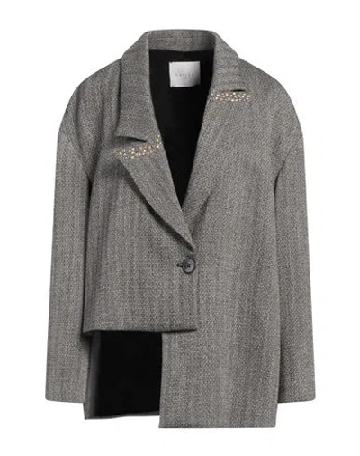 Gaelle Paris Gaëlle Paris Woman Blazer Black Size 4 Polyester, Viscose, Elastane