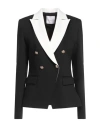 Gaelle Paris Gaëlle Paris Woman Blazer Black Size 8 Viscose, Polyamide, Elastane In Black