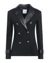 Gaelle Paris Gaëlle Paris Woman Blazer Black Size 10 Viscose, Polyamide, Elastane, Polyurethane In Black