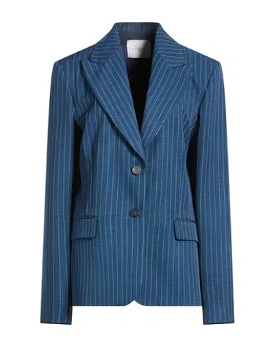 Gaelle Paris Gaëlle Paris Woman Blazer Blue Size 12 Polyester, Elastane