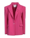 Gaelle Paris Gaëlle Paris Woman Blazer Fuchsia Size 6 Polyester, Elastane In Pink
