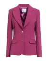 Gaelle Paris Gaëlle Paris Woman Blazer Mauve Size 4 Polyester, Elastane In Purple