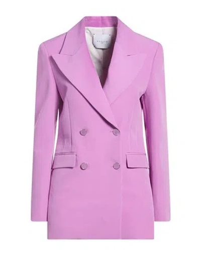 Gaelle Paris Gaëlle Paris Woman Blazer Mauve Size 6 Polyester, Elastane In Purple