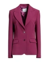 Gaelle Paris Gaëlle Paris Woman Blazer Mauve Size 12 Polyester, Elastane In Purple