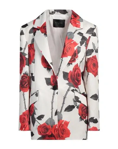 Gaelle Paris Gaëlle Paris Woman Blazer Off White Size 4 Polyester In Multi