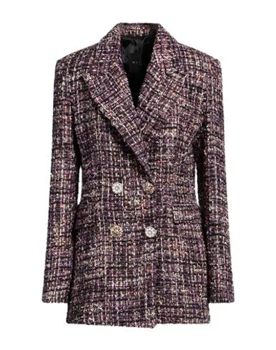 Gaelle Paris Gaëlle Paris Woman Blazer Purple Size 6 Polyester, Viscose, Acrylic