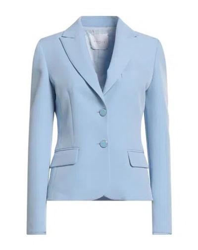 Gaelle Paris Gaëlle Paris Woman Blazer Sky Blue Size 6 Polyester, Elastane