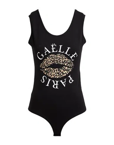Gaelle Paris Gaëlle Paris Woman Bodysuit Black Size 2 Cotton, Elastane