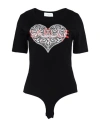Gaelle Paris Gaëlle Paris Woman Bodysuit Black Size 1 Cotton, Elastane