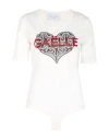 Gaelle Paris Gaëlle Paris Woman Bodysuit Off White Size 3 Cotton, Elastane In Off White