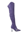 Gaelle Paris Gaëlle Paris Woman Boot Purple Size 7 Textile Fibers