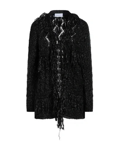 Gaelle Paris Gaëlle Paris Woman Cardigan Black Size 0 Viscose, Acrylic, Polyamide, Mohair Wool, Polyester