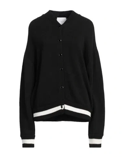 Gaelle Paris Gaëlle Paris Woman Cardigan Black Size 1 Polyacrylic, Wool, Alpaca Wool