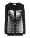 Gaelle Paris Gaëlle Paris Woman Cardigan Black Size 3 Viscose, Polyester, Polyamide In Black