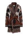 Gaelle Paris Gaëlle Paris Woman Cardigan Brown Size 3 Viscose, Polyester, Polyamide In Brown