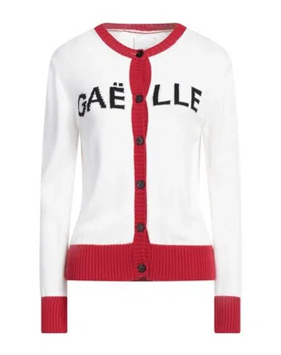 Gaelle Paris Gaëlle Paris Woman Cardigan Ivory Size 3 Merino Wool, Acrylic In White