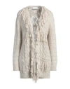 Gaelle Paris Gaëlle Paris Woman Cardigan Off White Size 3 Viscose, Acrylic, Polyamide, Mohair Wool, Polyester