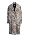 Gaelle Paris Gaëlle Paris Woman Coat Beige Size 4 Polyester In Beige