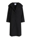 Gaelle Paris Gaëlle Paris Woman Coat Black Size 4 Polyester, Viscose