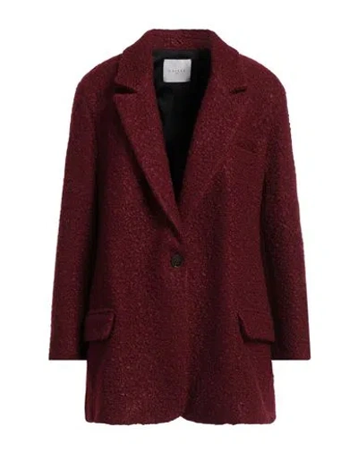 Gaelle Paris Gaëlle Paris Woman Coat Burgundy Size 4 Polyester