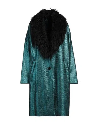 Gaelle Paris Gaëlle Paris Woman Coat Deep Teal Size 6 Polyester In Green