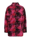 Gaelle Paris Gaëlle Paris Woman Coat Fuchsia Size 4 Wool, Polyester In Pink