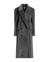 Gaelle Paris Gaëlle Paris Woman Coat Grey Size 4 Polyester In Grey