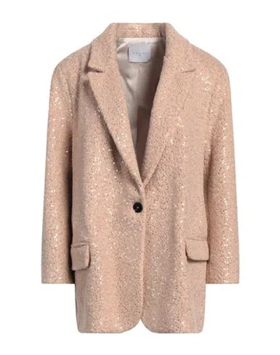 Gaelle Paris Gaëlle Paris Woman Coat Sand Size 4 Polyester In Neutral