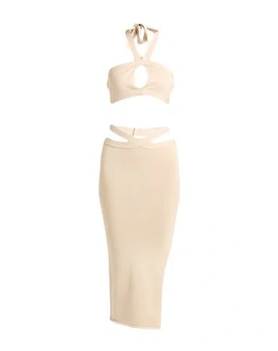 Gaelle Paris Gaëlle Paris Woman Co-ord Beige Size 1 Viscose, Polyester In Neutral